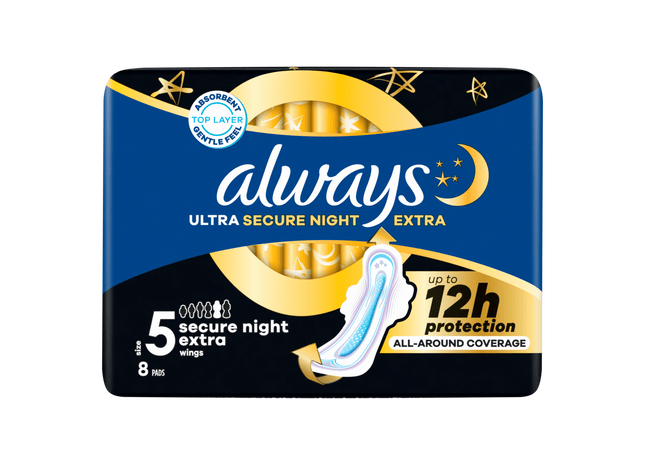 Always Maandverband ultra secure night extra