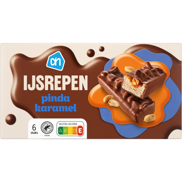 Pinda karamel ijsrepen