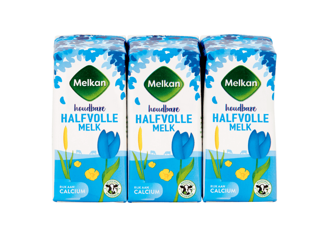Melkan Houdbare halfvolle melk 6x200ml