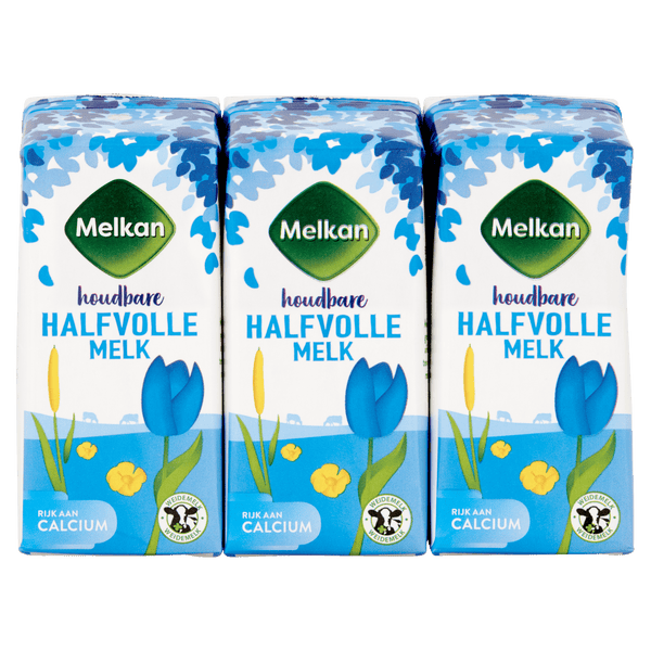 Melkan Long-life Semi-skimmed Milk 6x200ml