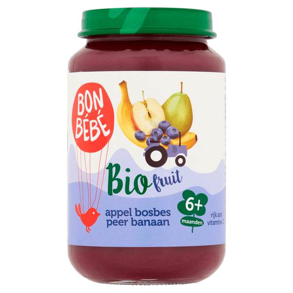 Bonbebe Organic 6mF0603 apple blueberry pear banana