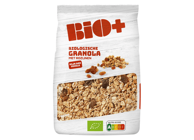 BIO+ Granola volkoren + rozijnen