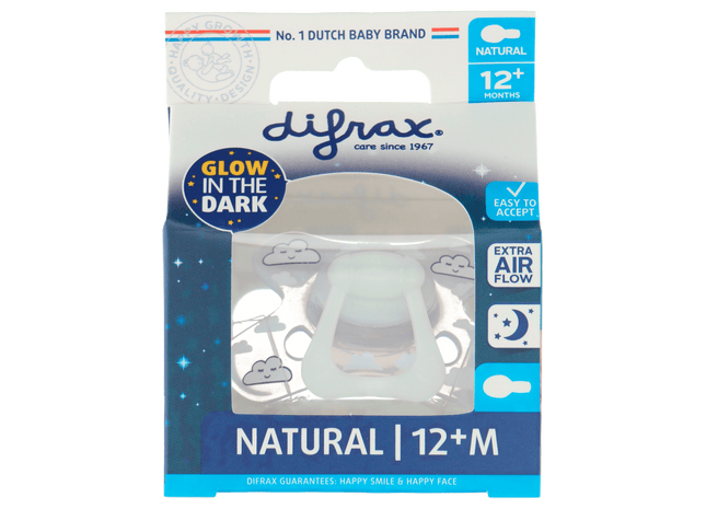 Difrax Fopspeen natural 12+ maanden nacht