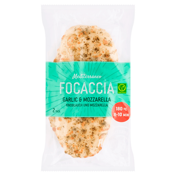 Mediterraneo Focaccia garlic mozzarella