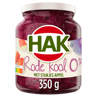 Hak Rode kool met appel 0%