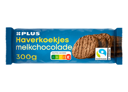 Oat cookies milk chocolate Fairtrade