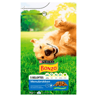 Bonzo Adult menubrokken hondenvoer kip