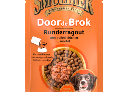 Smuldier Door de brok runderragout