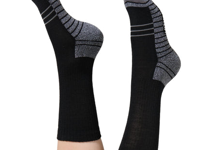 walking socks with wool black