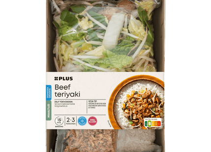 Gesneden verspakket beef teriyaki