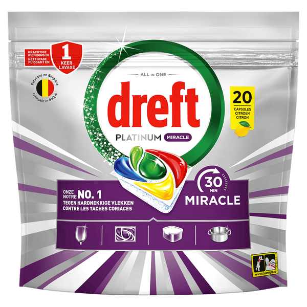 Dreft Miracle Geschirrspülkapseln Zitrone