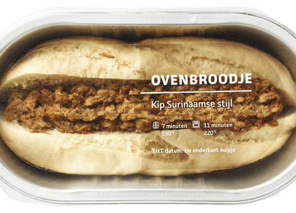 Plato Food Ovenbroodje Kip Surinaamse stijl