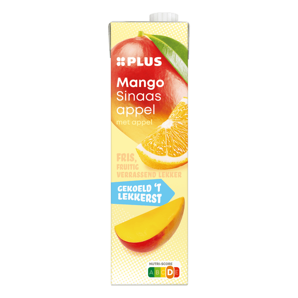 Chilled orange-mango juice