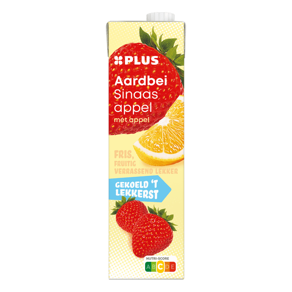Chilled orange-strawberry juice