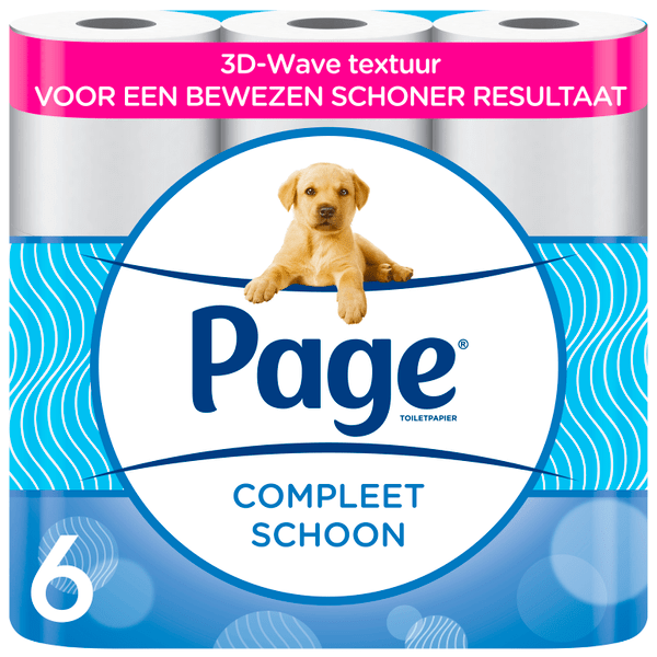 Page Compleet Schoon toiletpapier
