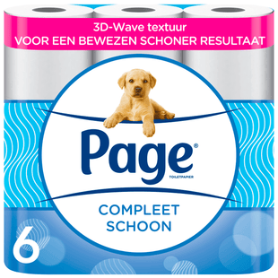 Page Compleet Schoon toiletpapier