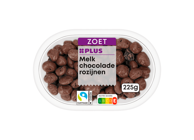 Melkchocolade rozijnen Fairtrade