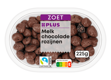 Melkchocolade rozijnen Fairtrade