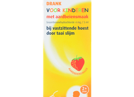 Bisolvon Drank kinderen aardbei 4mg/5ml