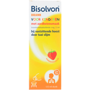 Bisolvon Drank kinderen aardbei 4mg/5ml