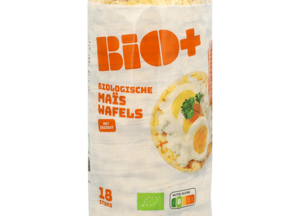 BIO+ Maiswafels met Zeezout