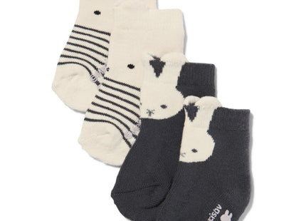 Miffy baby socks terry - 2 pairs gray