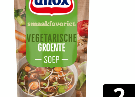 Unox Soep in zak groente vegetarische bal