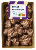 Erdnussbruch in Milchschokolade
