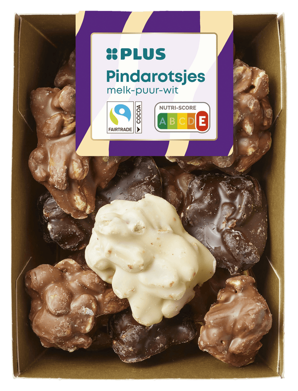 Pindarotsjes melk/wit/puur