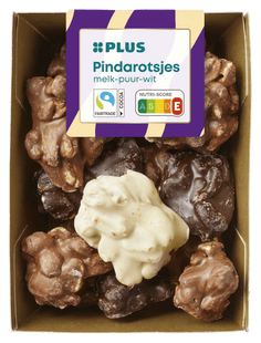 Pindarotsjes melk/wit/puur