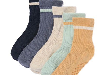 baby socks with bamboo - 5 pairs blue