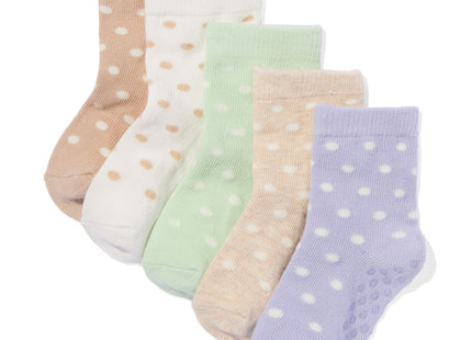 baby socks with cotton - 5 pairs lilac