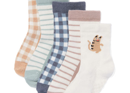 baby socks with bamboo - 5 pairs white