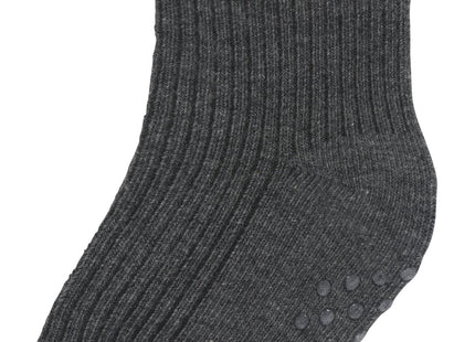 baby sokken met katoen - 5 paar grijs