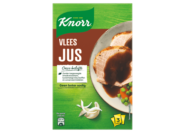 Knorr Knorr Vleesjus Naturel 3x30G