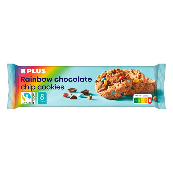 Rainbow-Schokostückchen-Kekse