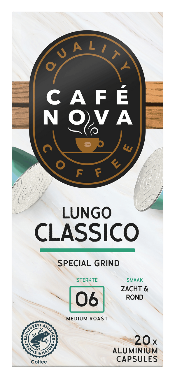 Café Nova Kaffeekapseln lungo klassisch Stärke 6