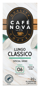 Café Nova Koffiecups lungo classico sterkte 6