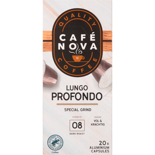 Café Nova Kaffeetassen Lungo Profundo Stärke 8