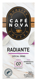 Café Nova Koffiecups espresso radiante sterkte 7
