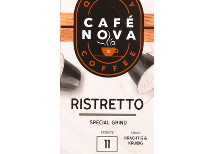 Café Nova Koffiecups ristretto sterkte 11