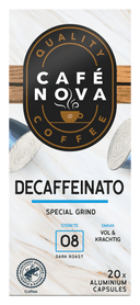Café Nova Kaffeekapseln entkoffeiniert Stärke 6