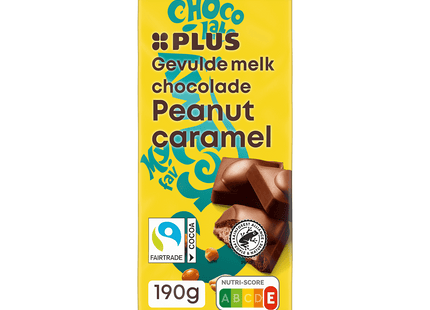 Filled chocolate bar peanut caramel