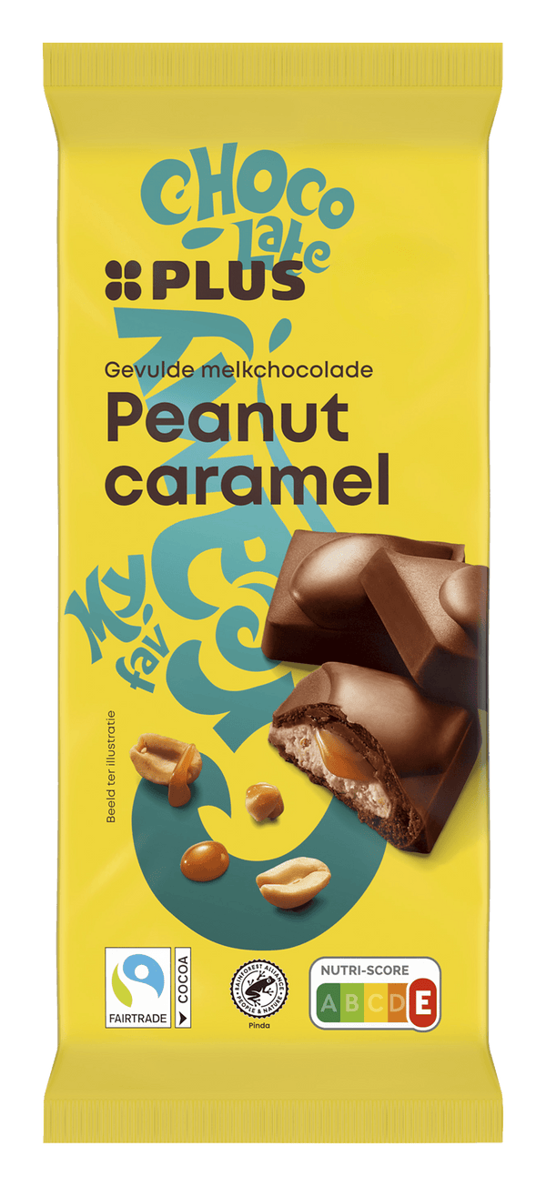 Gefüllte Schokoladentafel Erdnuss Karamell