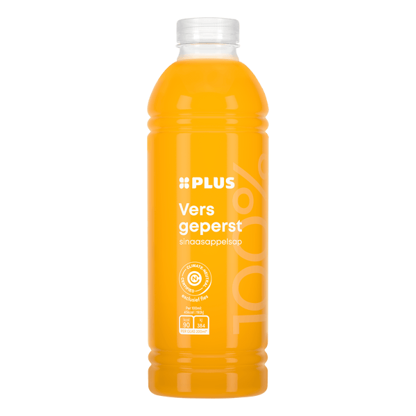 100% frisch gepresster Orangensaft