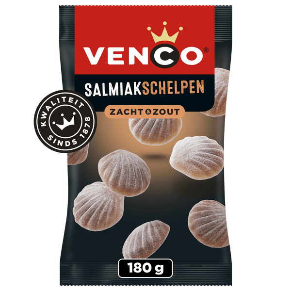 Venco Salty Liquorice Shells