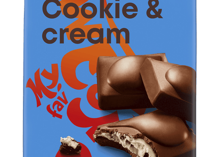 Gevulde chocoladereep cookie cream