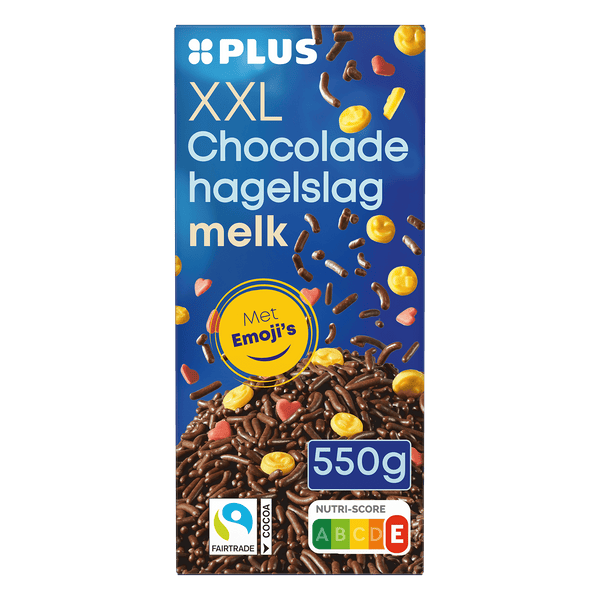 XXL Hagelslag melk met Emoji's