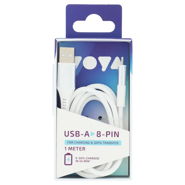 VOYA USB-A naar 8-pin kabel 1 meter