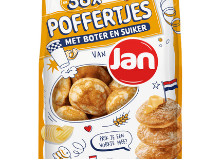 Jan Poffertjes met boter en suiker  Dutchshopper